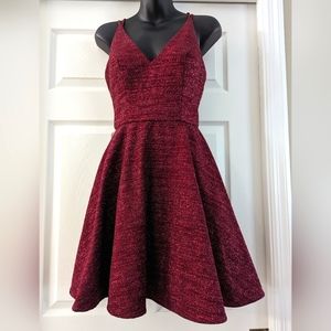 Xscape V-Neck Party Dress